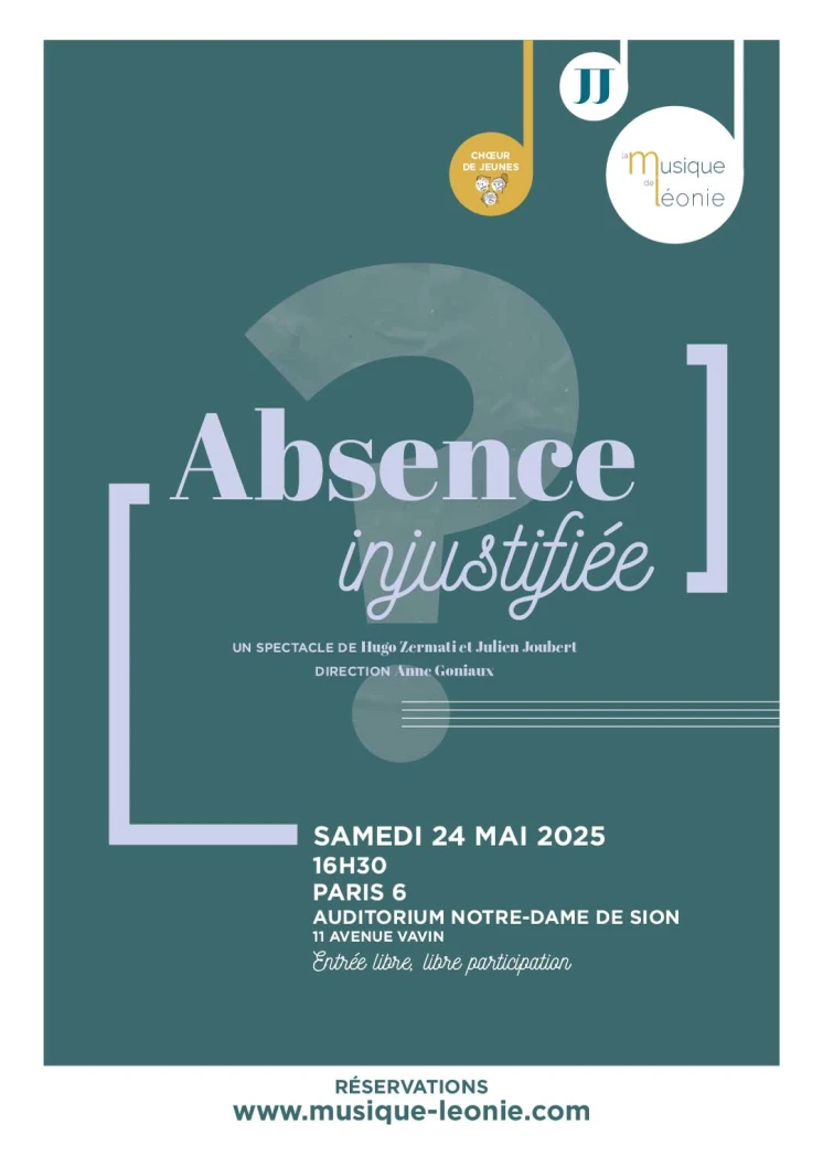 affiche absence injustifiée musique de leonie