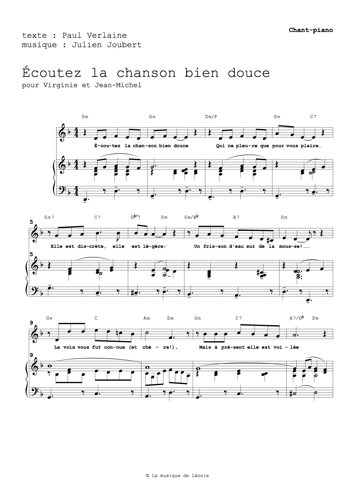 Ecoutez la chanson bien douce – Image 3
